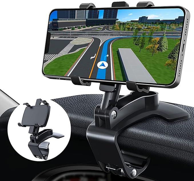Multifunctional Car Dashboard Mobile Phone Holder 360" Rotation