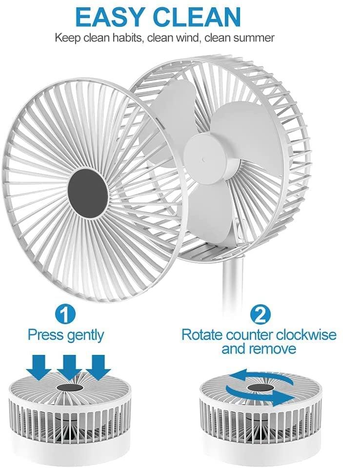 THE FAN FLEX™ MINI DESK FAN WITH HEIGHT ADJUSTABLE + 1 YEAR WARRANTY