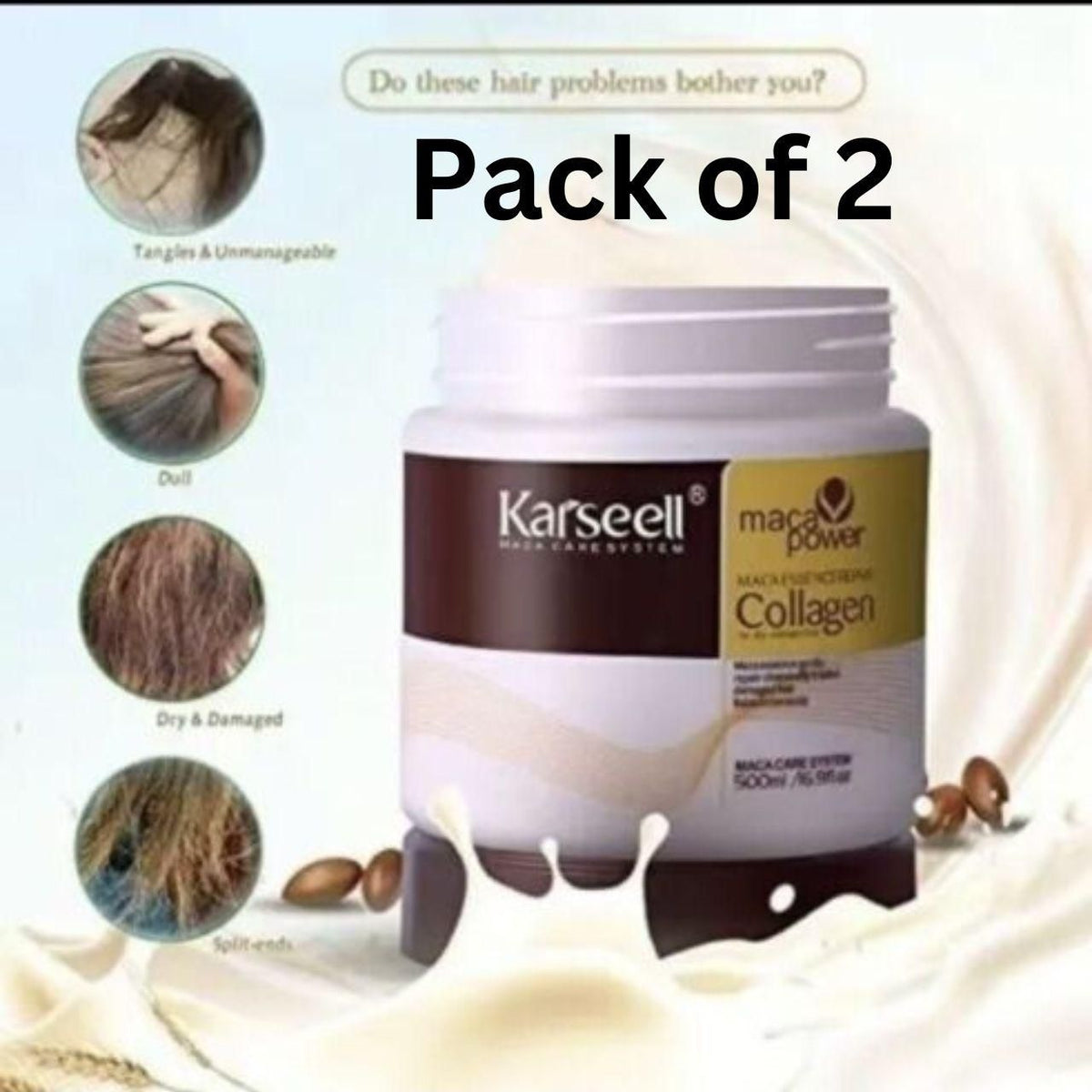 KARSEEL® MACA POWER COLLAGEN HAIR MASK 𝐁𝐮𝐲 𝟏 𝐆𝐞𝐭 𝟏 𝐅𝐫𝐞𝐞 𝐨𝐟𝐟𝐞𝐫 – shopzou