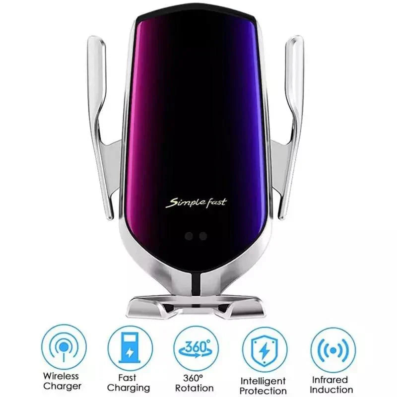 SimpleFast™ 2-in-1 Wireless Car Phone Holder & Charger