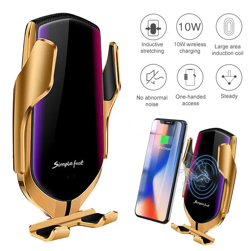 SimpleFast™ 2-in-1 Wireless Car Phone Holder & Charger