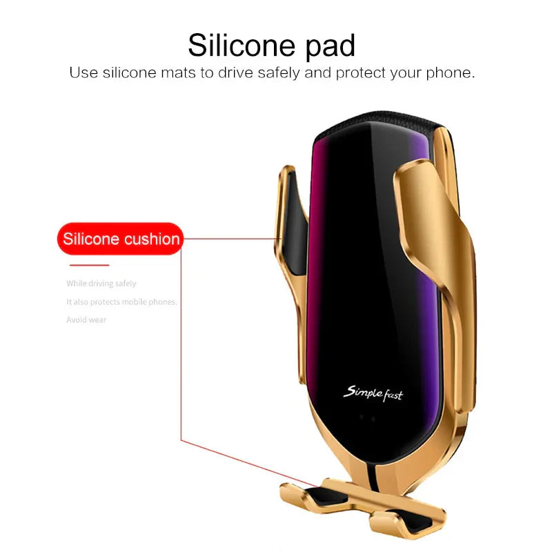 SimpleFast™ 2-in-1 Wireless Car Phone Holder & Charger