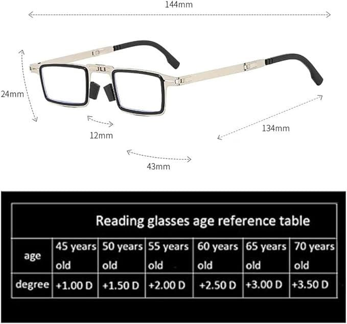 🔥 Ultra Light Material Screwless Foldable Reading Glasses